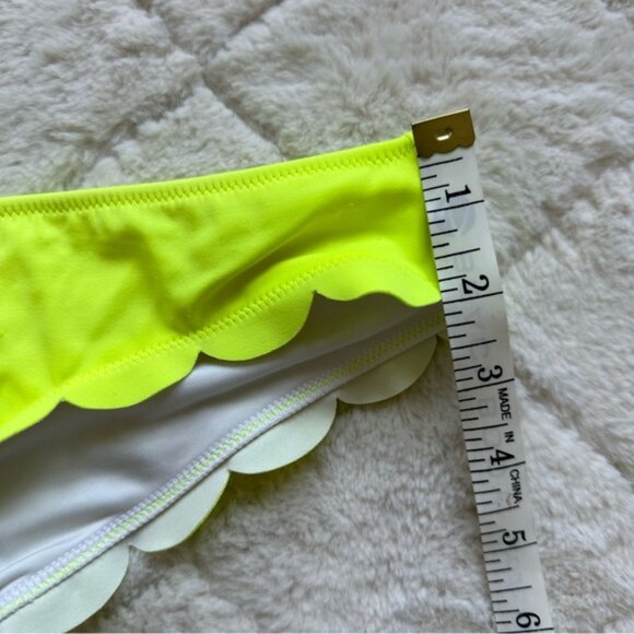 Victoria's Secret PINK | Neon Yellow Scalloped Edge Bikini Bottoms | Size Small - Picture 10 of 10